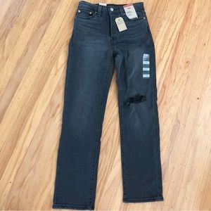 Levi’s Black Wedgie Straight Leg Jeans - 26Wx28L
